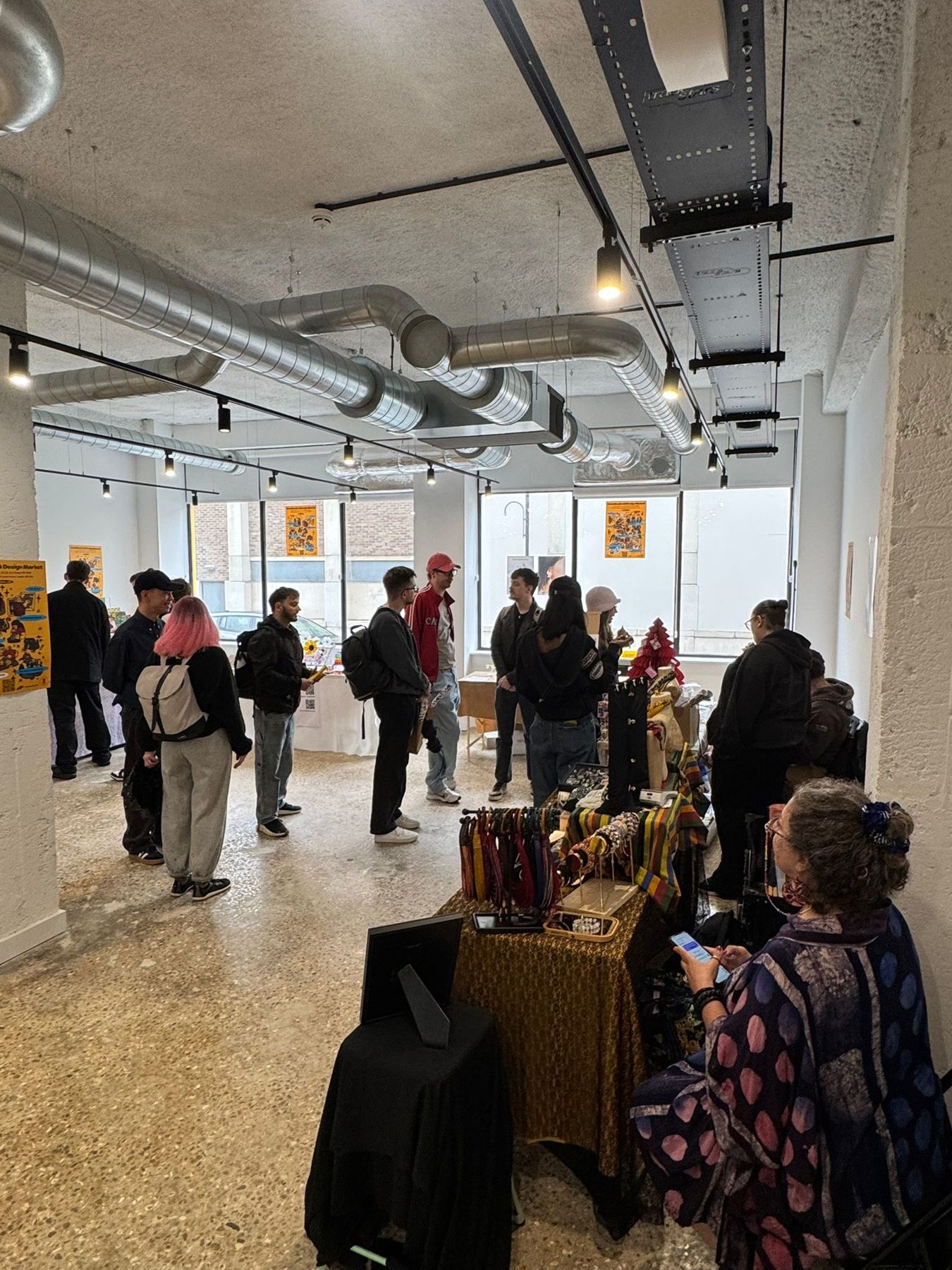 Visitors at the Cheeky London maker market